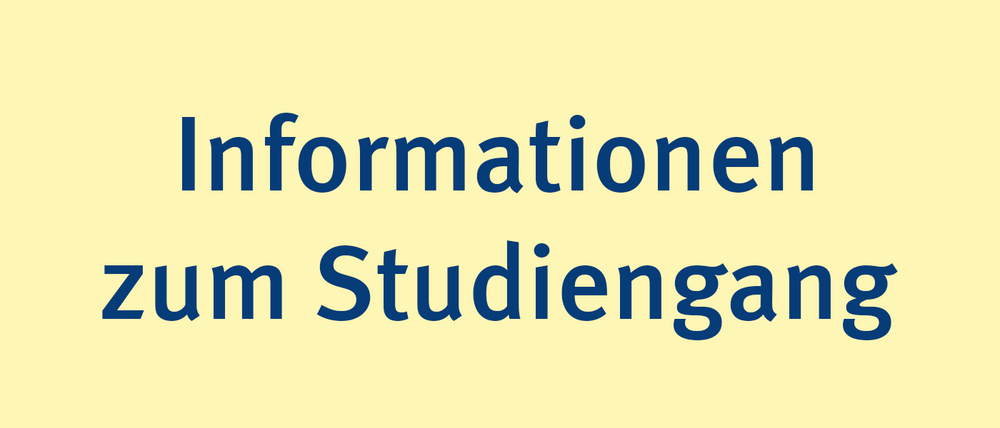 Informationen zum Studiengang